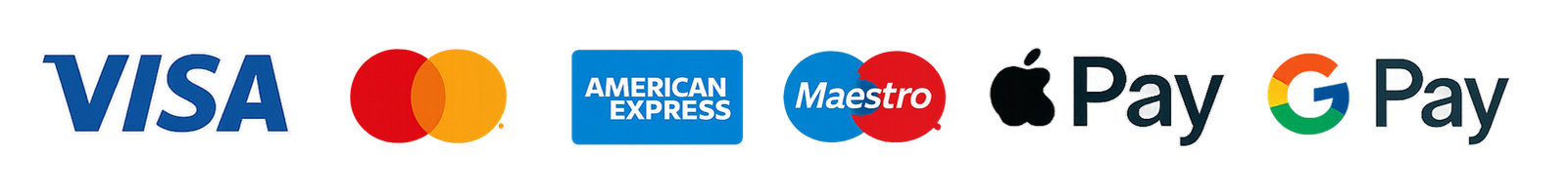 Accepted secure payment methods