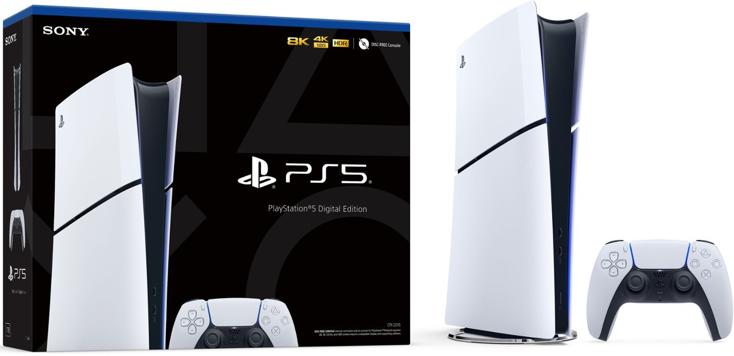 Sony - PlayStation 5 Slim Console Digital Edition - White PS5