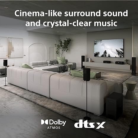 Sony STR-AN1000 7.2 CH Surround Sound Home Theater 8K A/V Receiver: Dolby Atmos, DTS:X, Digital Cinema Auto Calibration IX, Bluetooth, WiFi, Google Chromecast, Spotify connect, Apple AirPlay, HDMI 2.1 - Image 4