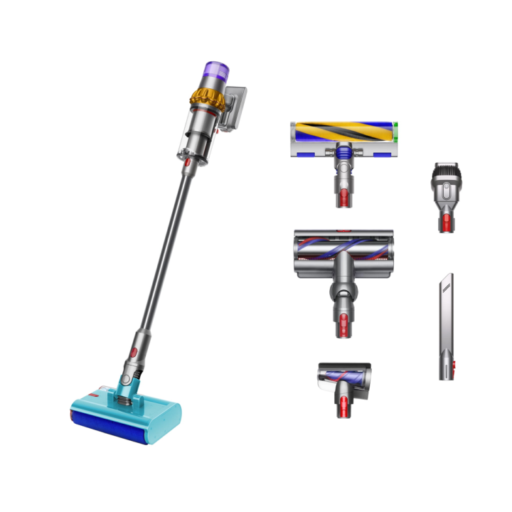Dyson V15s Detect Submarine Wet and Dry Vacuum Cleaner, Multi Surface Total Clean, Pet Hair Removal, Yellow/Nickel, Brand New