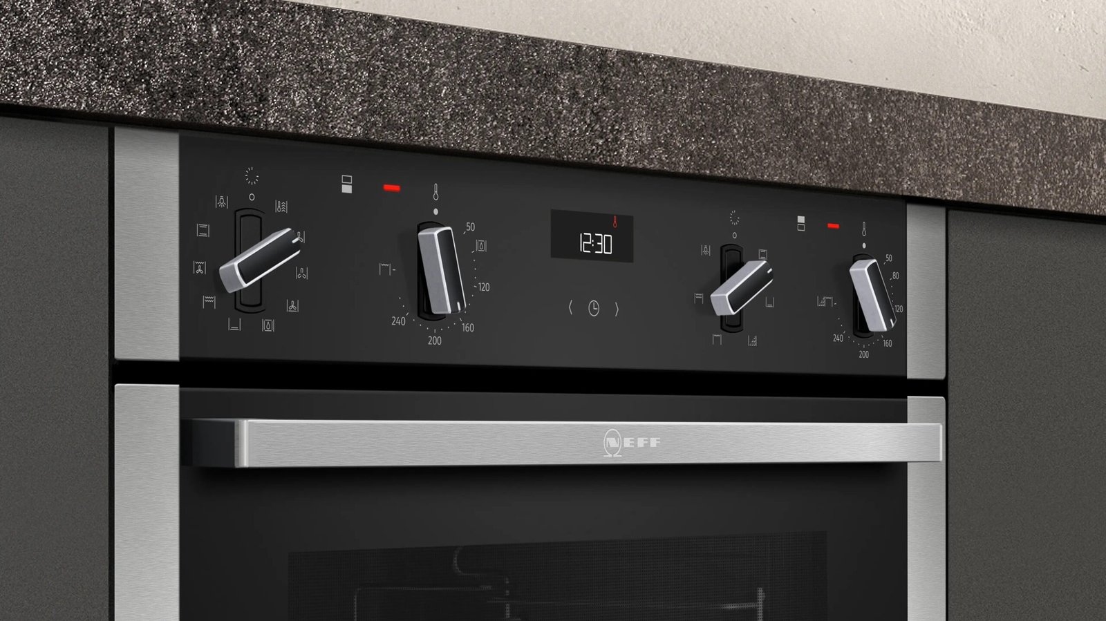 Neff N50 J1ACE4HN0B Built-Under Double Oven – Black (86L), Brand New - Image 2