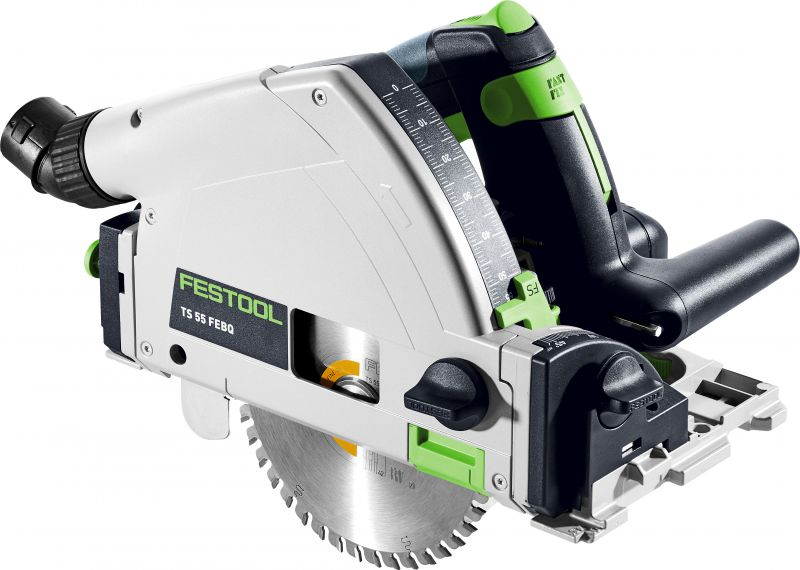 Festool TS 55 FEBQ-Plus 240V Plunge Saw with 2 x FS/1400 1.4m Guide Rails, 2 x Connectors, and Rail Bag, New - Image 2