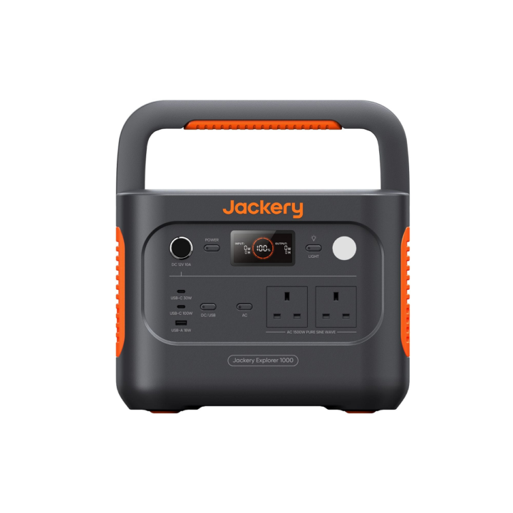 Jackery Explorer 1000 v2 Portable Power Station(2024 New),1070Wh LiFePO4 Battery,1500W AC/100W USB-C Output, 1 Hr Fast Charge, Solar Generator for Outdoor Camping,Off-grid Living,RV,Emergency