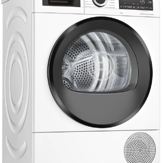 Bosch WQG24509GB Heat Pump Tumble Dryer, 9kg Capacity, SelfCleaning Condenser, AutoDry, Fast drying within 40 minutes, SensitiveDrying System, White, Serie 6, Freestanding [Energy Class A++], Brand New